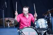 Nick Jones, baterista de The Jim Jones Revue (Azkena Rock Festival, Vitoria-Gasteiz, 2010)