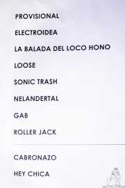 Setlist de Sonic Trash, Kafe Antzokia, Bilbao. 2012