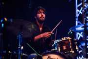Lete G. Moreno, baterista de Angel Stanich Band, Bilbao Exhibition Centre (BEC). 2014