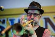 Jesse Selengut, trompetista de The Gordon Webster Band, Gastroswing - Artium, Vitoria-Gasteiz. 2015