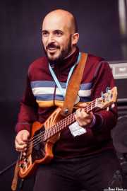 Alfonso Ferrer, bajista de Julián Maeso (Azkena Rock Festival, Vitoria-Gasteiz, 2016)