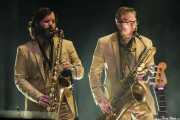 Matt Bauder y Colin Stetson, saxofonistas de Arcade Fire (Bilbao BBK Live, Bilbao, 2016)