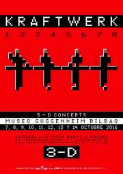 Cartel de Kraftwerk (Museo Guggenheim, Bilbao, )