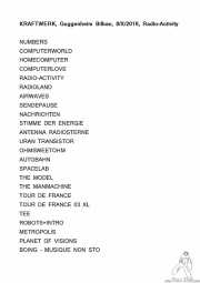 Setlist de Kraftwerk (Museo Guggenheim, Bilbao, )