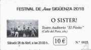 Entrada de O Sister! (Festival de Jazz de Sigüenza - Auditorio El Pósito, Sigüenza, )