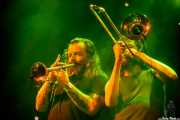 El Pastuso, cantante y trompetista de ¡Pendejo! (Santana 27, Bilbao, 2018)