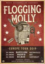 Cartel de Flogging Molly (Santana 27, Bilbao, )