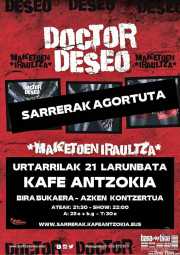 Cartel de Doctor Deseo (Kafe Antzokia, Bilbao, )