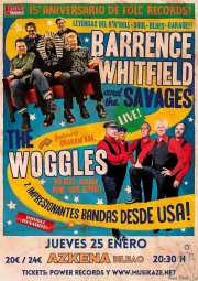 Cartel de Barrence Whitfield & The Savages y The Woggles