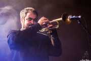 Nando González, trompetista de The Allnight Workers, Purple Weekend Festival. 2014