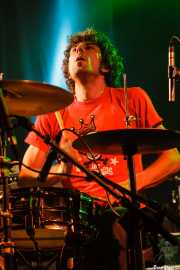 Antonio Álvarez "Pax", baterista sustituto en Los Coronas, Festival Rock & Roll Explosion, Haro. 2006
