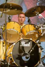 Brann Dailor, baterista y cantante de Mastodon, Bilbao BBK Live, Bilbao. 2007