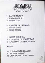 Setlist de Romeo, Kafe Antzokia, Bilbao. 2012