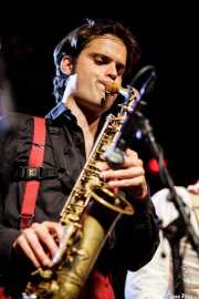 Ignasi Poch, saxofonista de The Big Jamboree, Jimmy Jazz Gasteiz. 2012