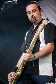 Derek Brown, bajista de Gun, Azkena Rock Festival, 2012