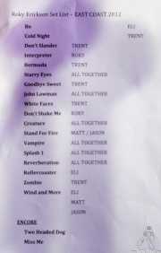 034 Purple Weekend 2012 Roky Erickson 8XII12 setlist