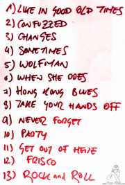 setlist de Screaming George & The Hustlers en Santana 27, BIlbao
