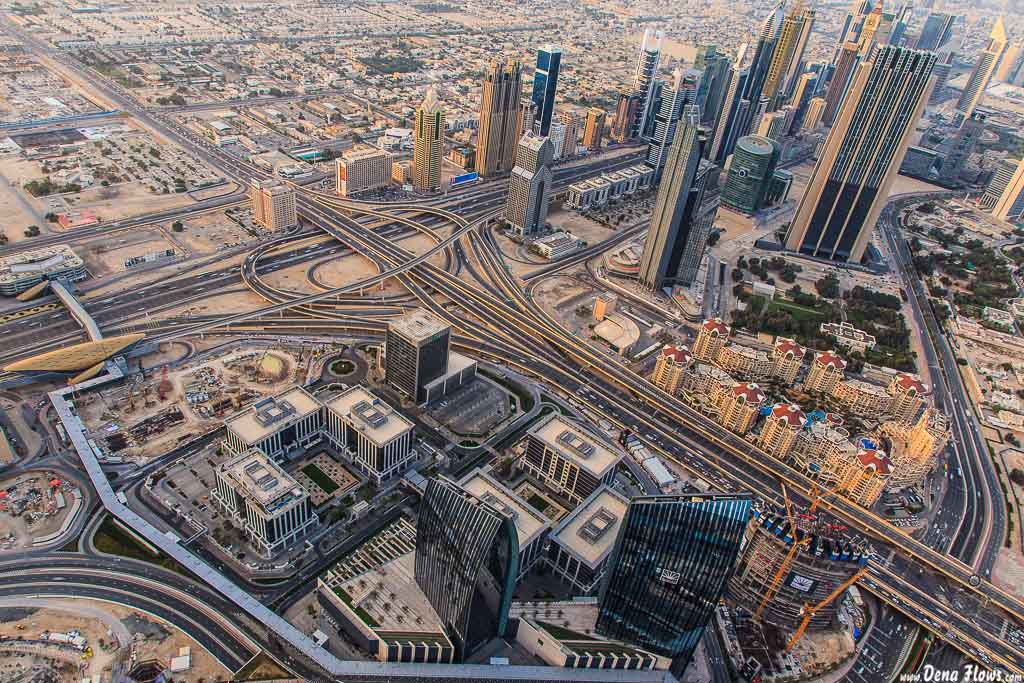 Dubai desde el piso 124 de la Burj Khalifa 102 Vacaciones Marzo 2014 Emiratos Arabes Unidos Dubai