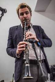 Adrian Cunningham, clarinetista-saxofonista de Doc Scanlon's Hot 4, Gastroswing - Artium, 2014