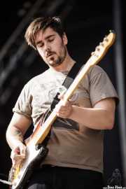 Sean Yeaton , bajista de Parquet Courts, Bilbao BBK Live, 2014