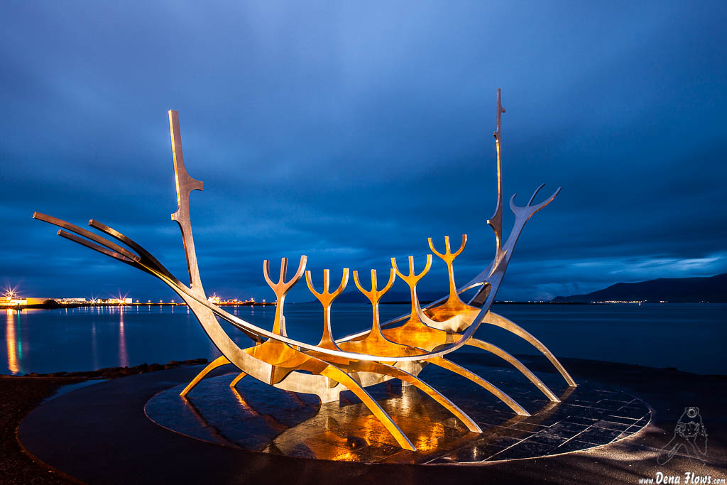 Escultura Sólfar -El viajero del sol- (Jón Gunnar Árnason, 1990), Reikiavik, Islandia, 2014