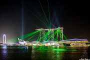 Espectáculo de luces en Marina Bay Sands (Moshe Safdie, 2010) (15/09/2014)