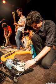 Pablo Moreno -Guitarrista-, Sergio Gil -bajista- y Álvaro Luna -cantante y guitarrista- de Yellow Big Machine (25/10/2014)