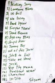 Setlist de Dead Bronco, CAEM - Sala B. 2014