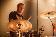 Dani Miralles, baterista de Help Me Devil, Santana 27. 2014