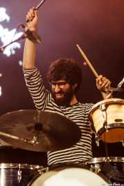 Guillermo Aragón, baterista de Arizona Baby, Bilbao BBK Live, Bilbao. 2015