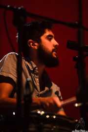 James Byrne, baterista y cornetista de Villagers, BIME festival, Barakaldo. 2015