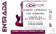 Entrada de The Ribbons (Sala Play Rock, Bilbao, )