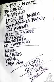 Setlist de Tiparrakers (SaniRock 16, Bilbao, 2016)