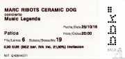 Invitación para Marc Ribot's Ceramic Dog (Sala BBK, Bilbao, )