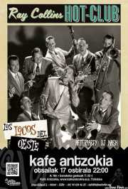 Cartel de Ray Collins' Hot Club y Los locos del oeste (Kafe Antzokia, Bilbao, )
