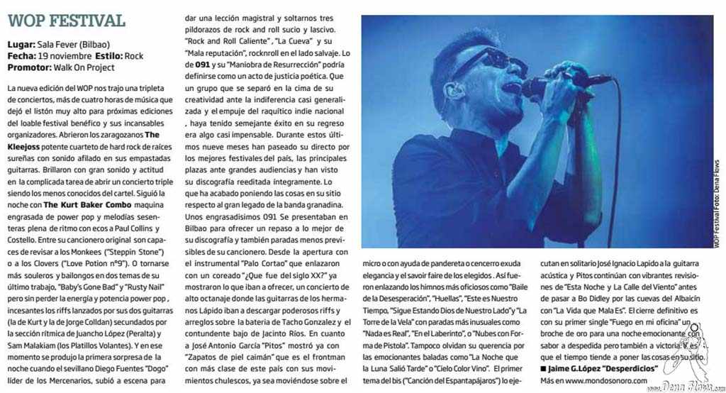 Zarata - Mondo Sonoro 245, diciembre de 2016 (pág. 13) (Santana 27, Bilbao, )