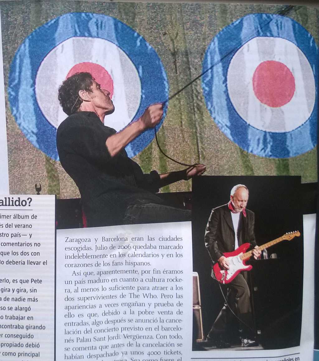 Captura de las fotos de The Who aparecidas en Ruta 66 (abril de 2015) - II