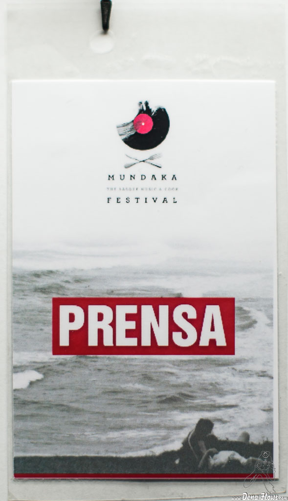 Acreditación de Mundaka Festival 2015, Santa Katalina, Mundaka, 1/VIII/2015